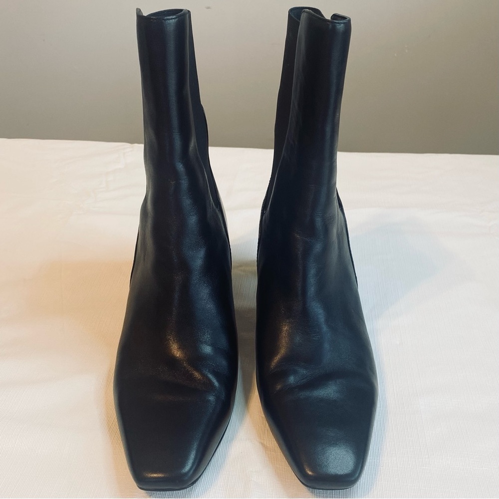 Sam Edelman Sleek Black Heeled Boots - Picture 2 of 7